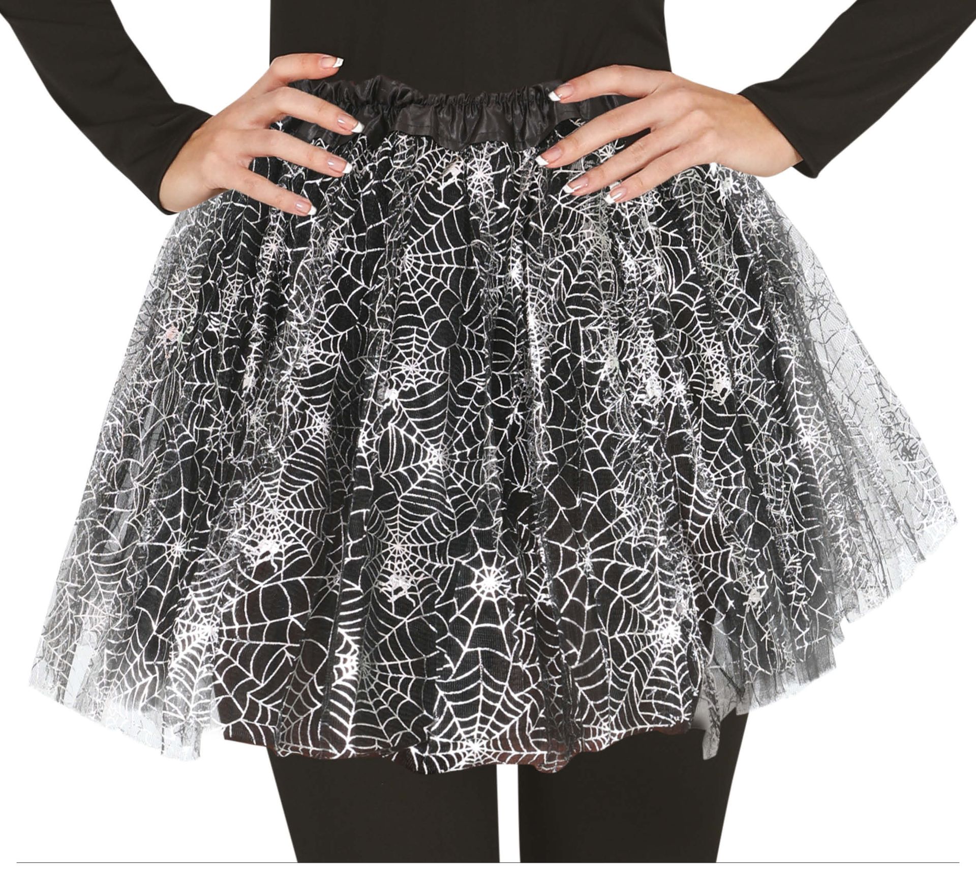 Spinnenweb tutu dames 40 cm halloween