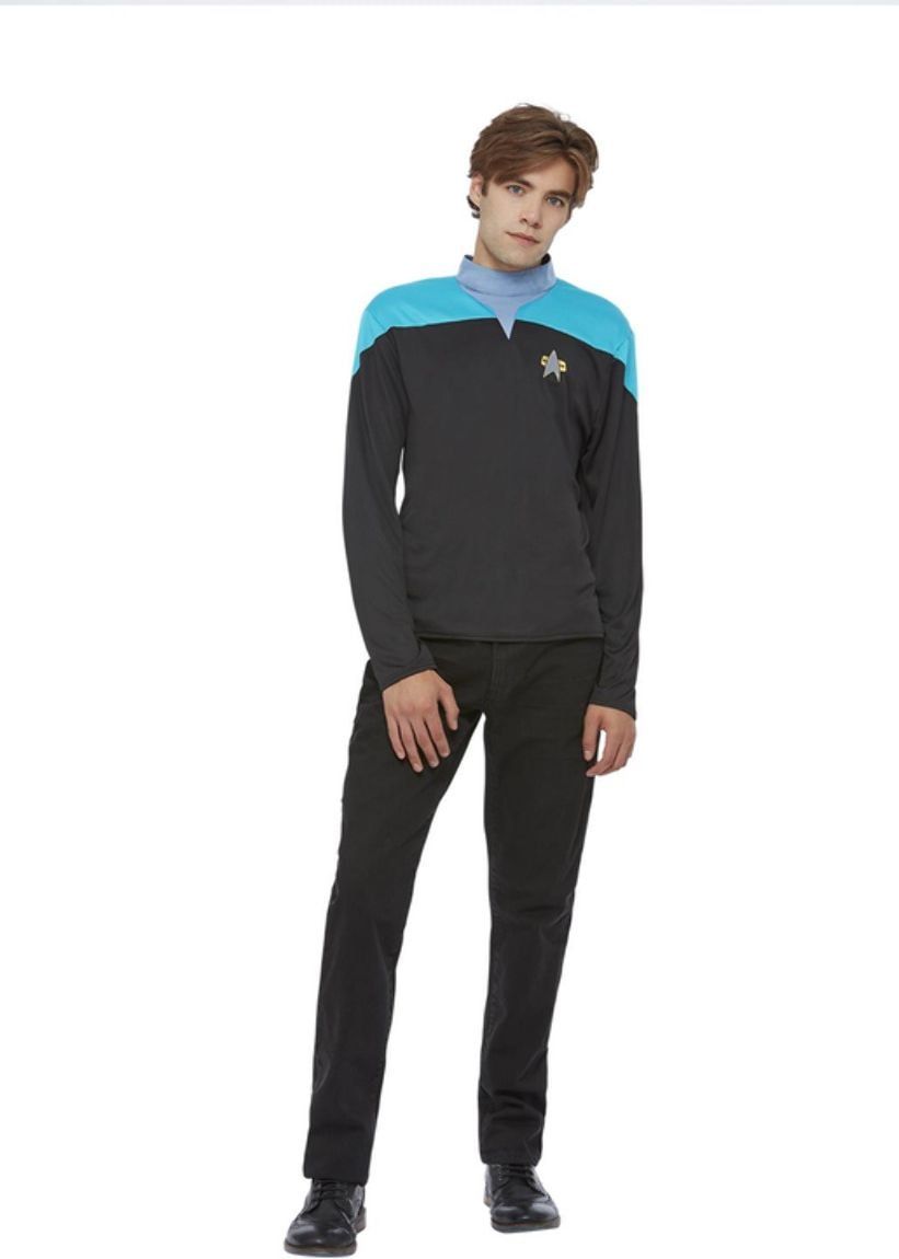 Star Trek Voyager Science Uniform Mannen Zwart