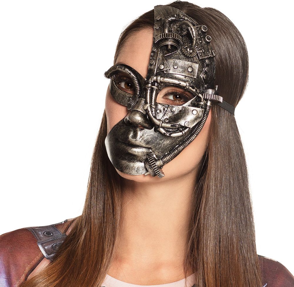 Steampunk halfmasker luxe