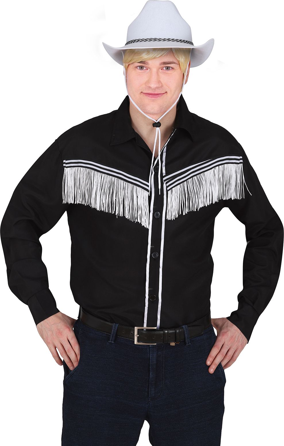 Stijlvol Zwart Western Shirt Volwassenen