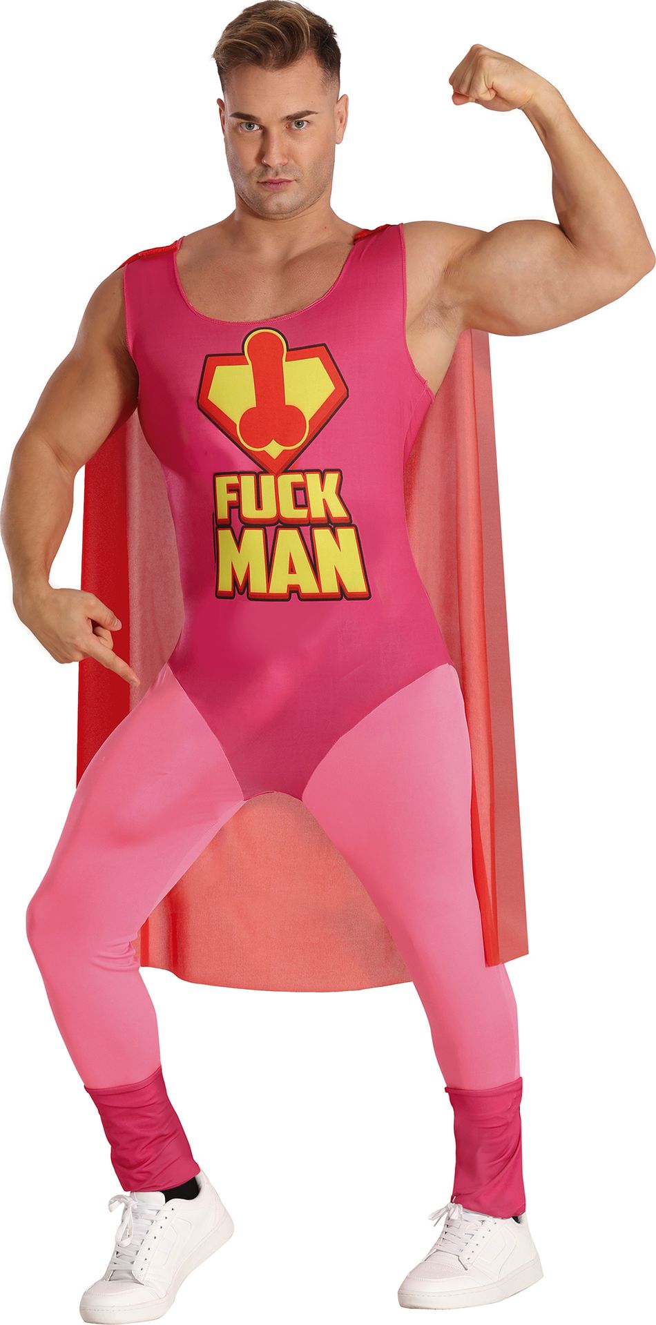 Superheld FUCK MAN outfit