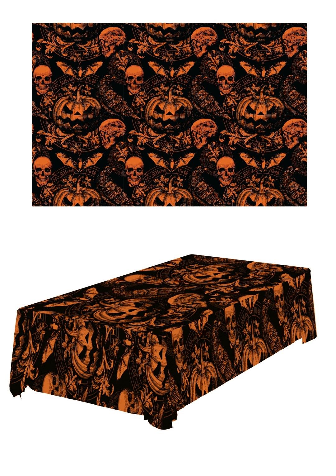 Tafelkleed gothic pompoen 137 x 274 cm halloween