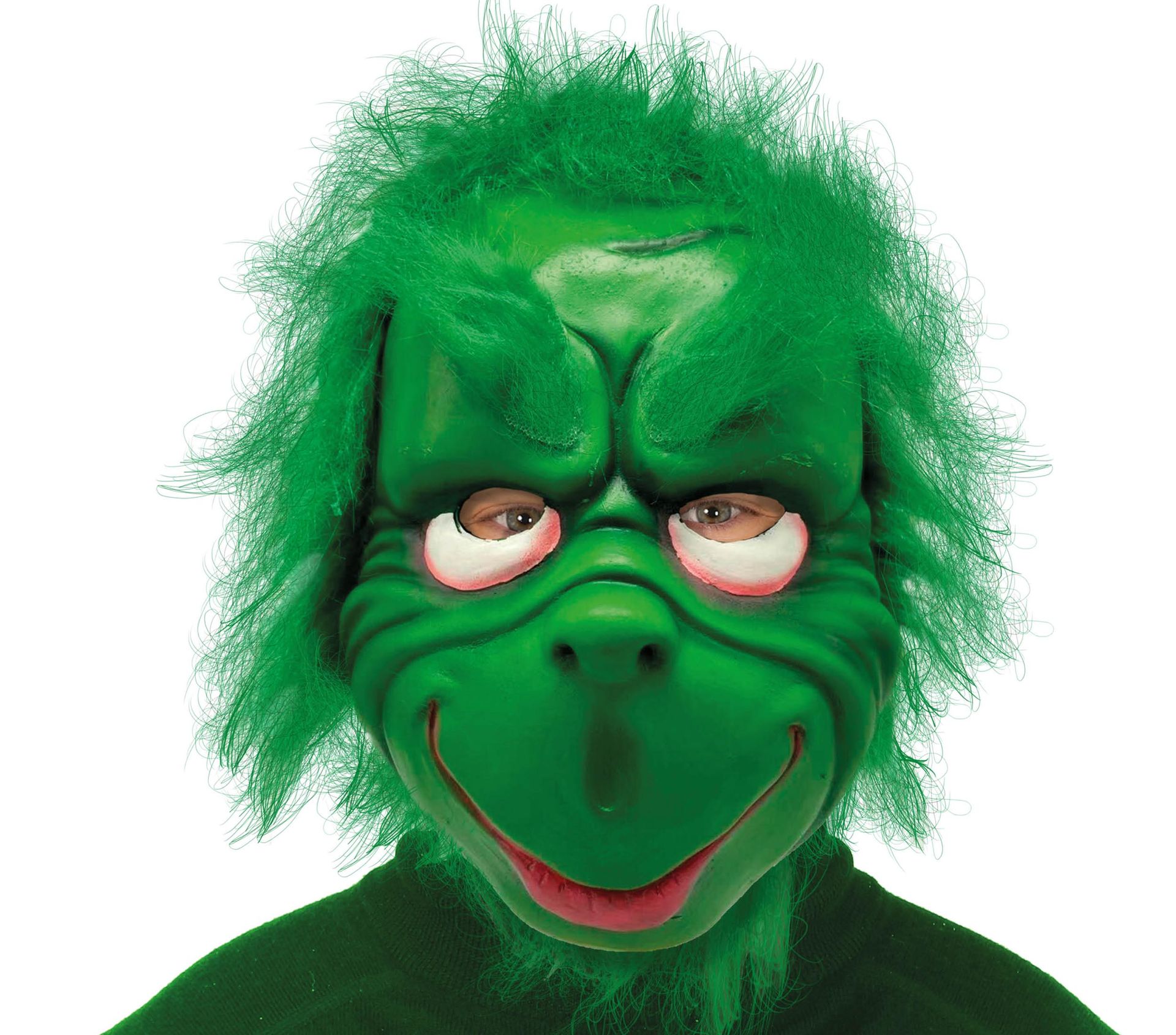 The Grinch masker met haar latex halloween