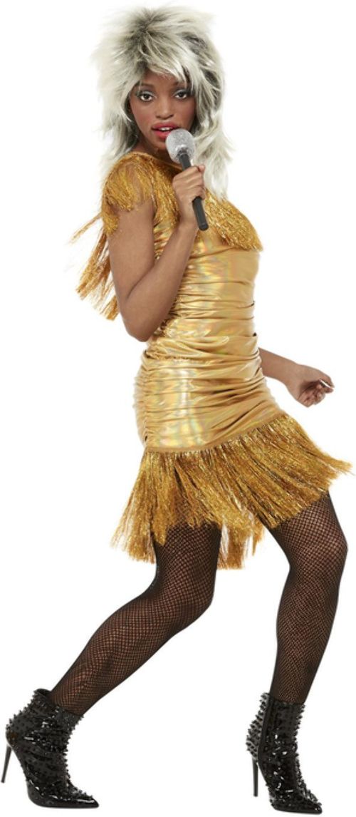 Tina Turner Vrouwen Kostuum Goud