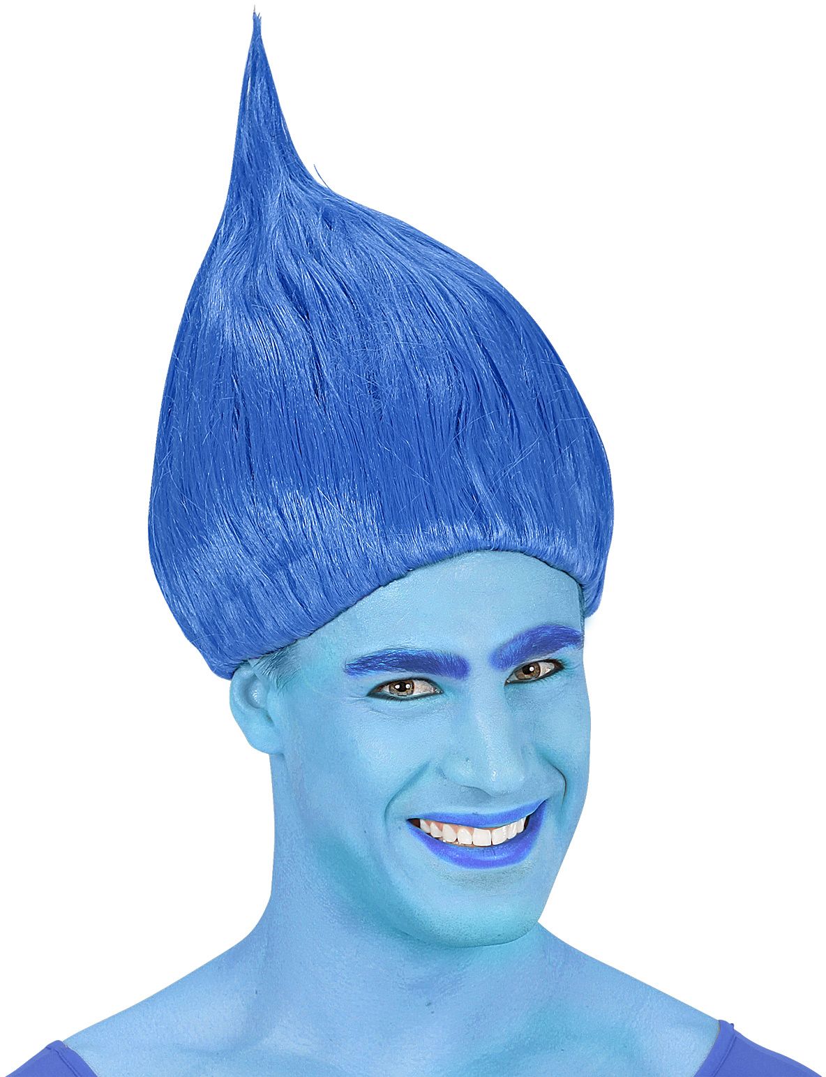 Troll Doll pruik blauw