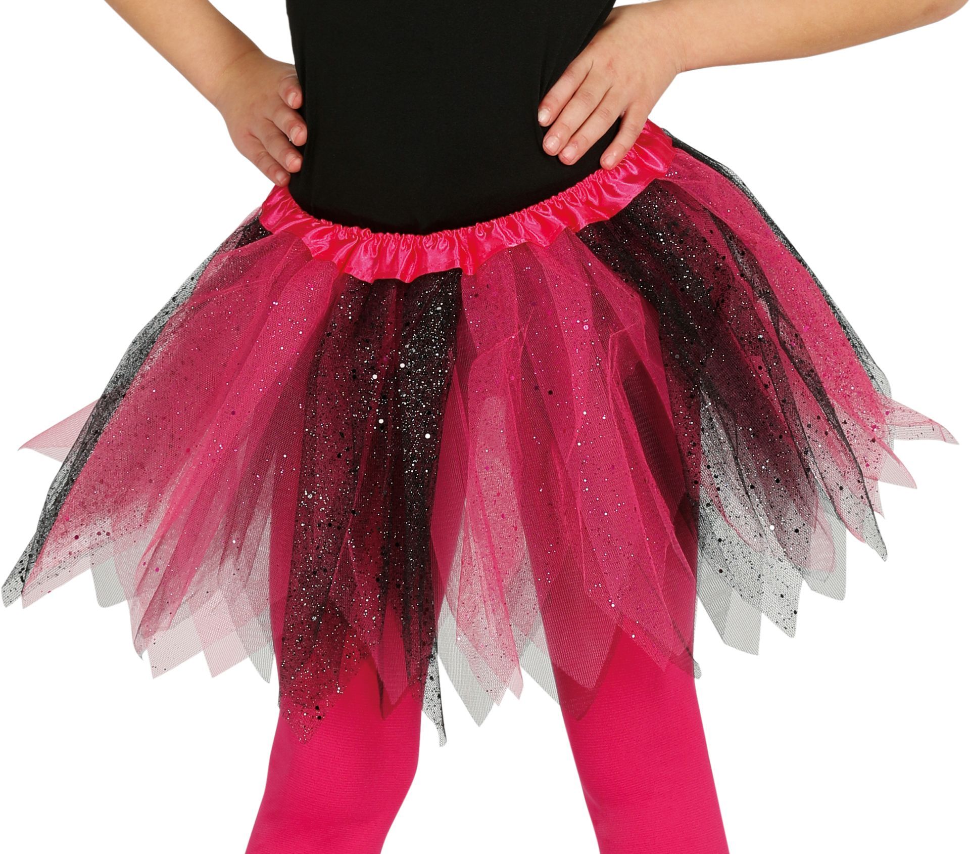 Tutu kind roze glitters