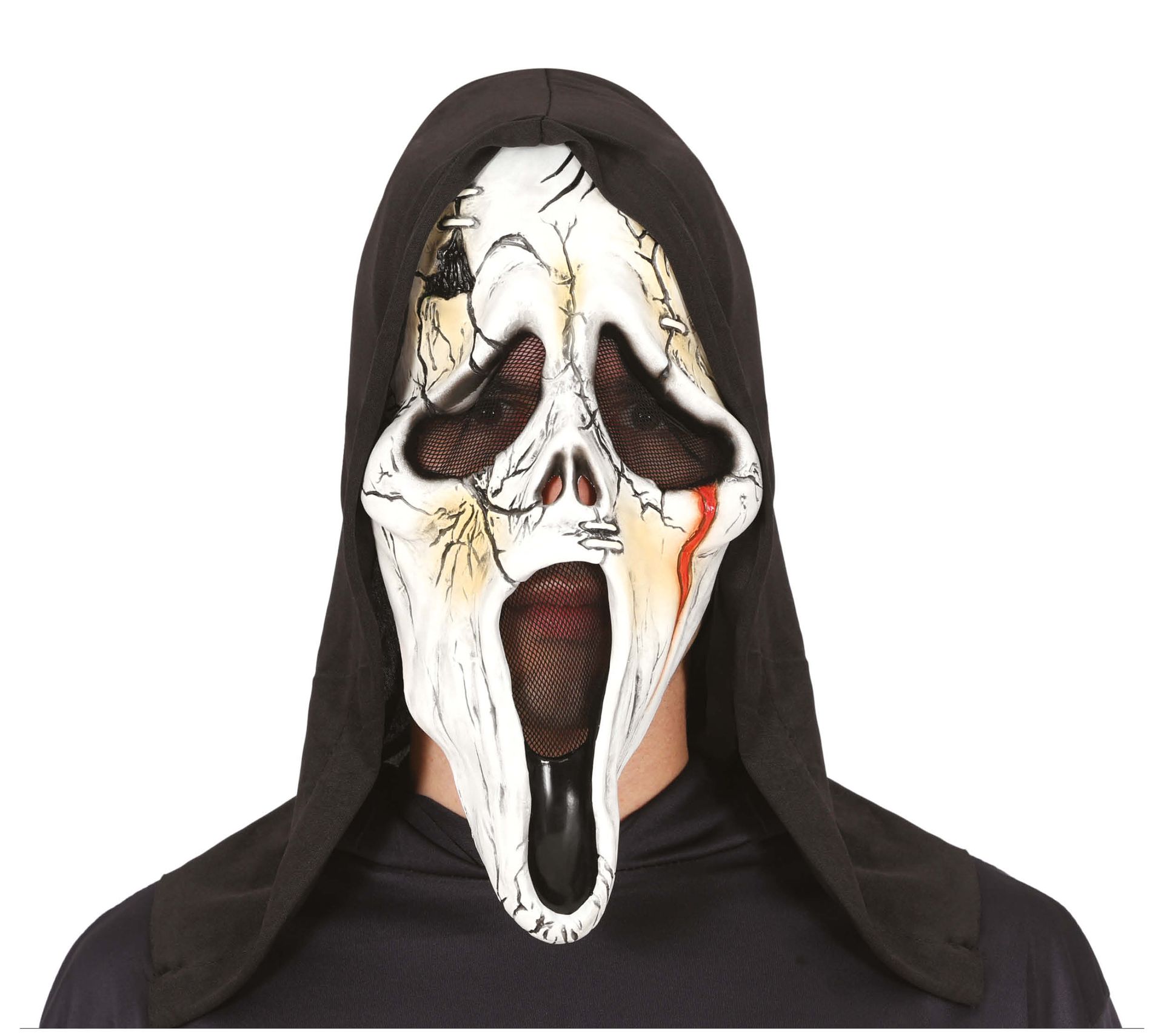 Verwond Scream masker met kap halloween