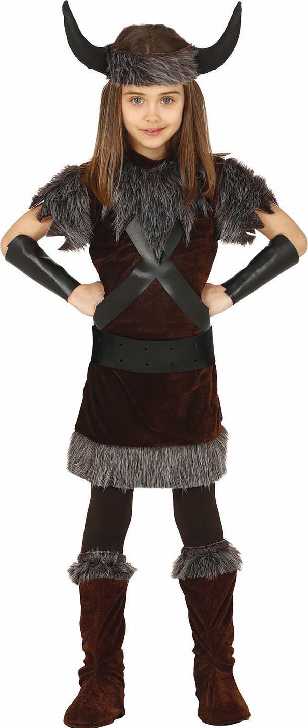 Viking Outfit Kind Bruin/Grijs