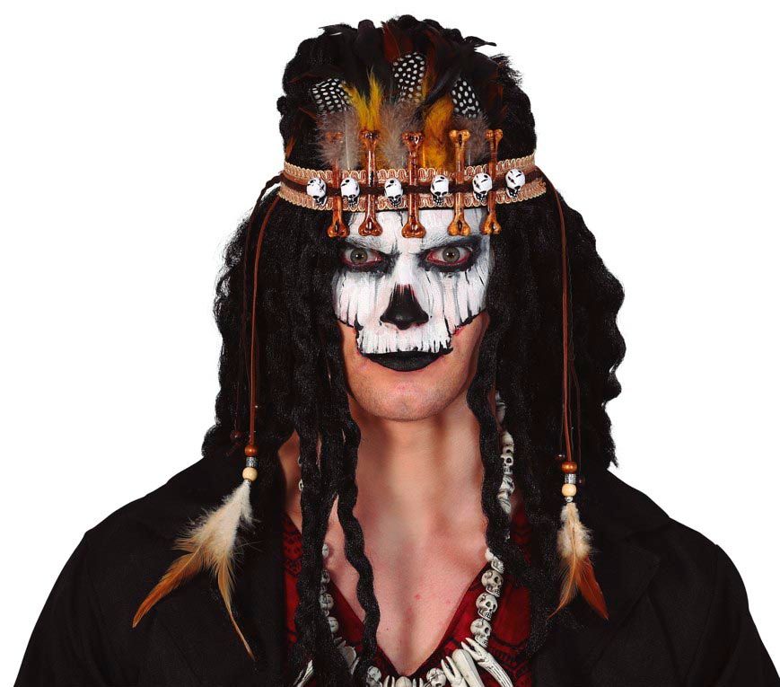 Voodoo veren haarband halloween