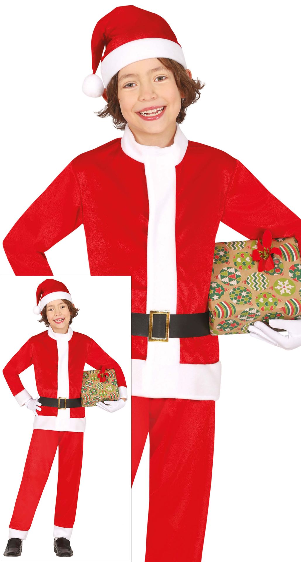 Vrolijk kerstman outfit kinderen