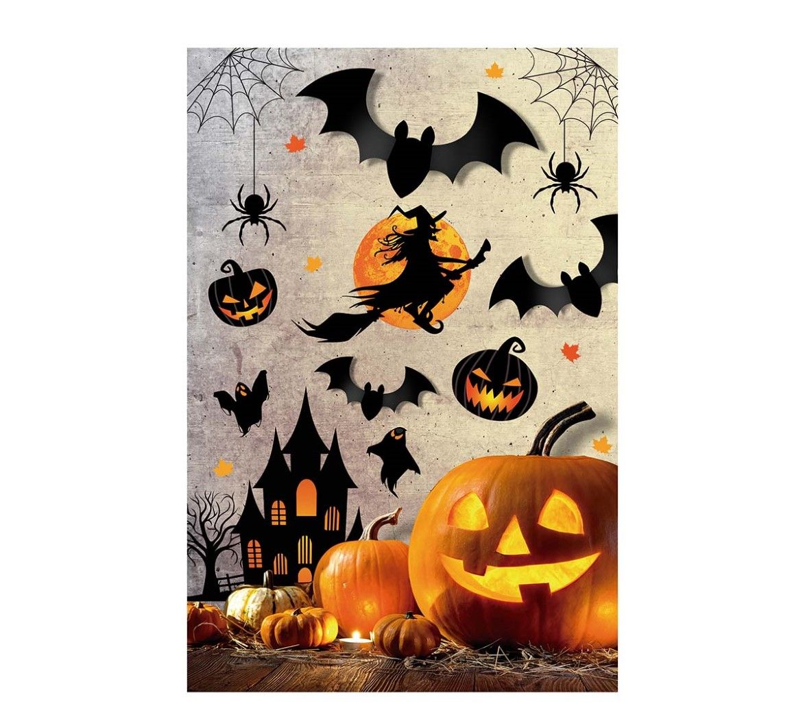 Wanddecoratie heks 70 x 80 cm halloween