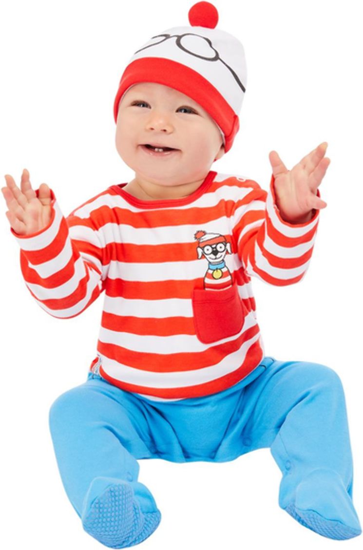 Where's Wally Baby Kostuum Rood en Wit