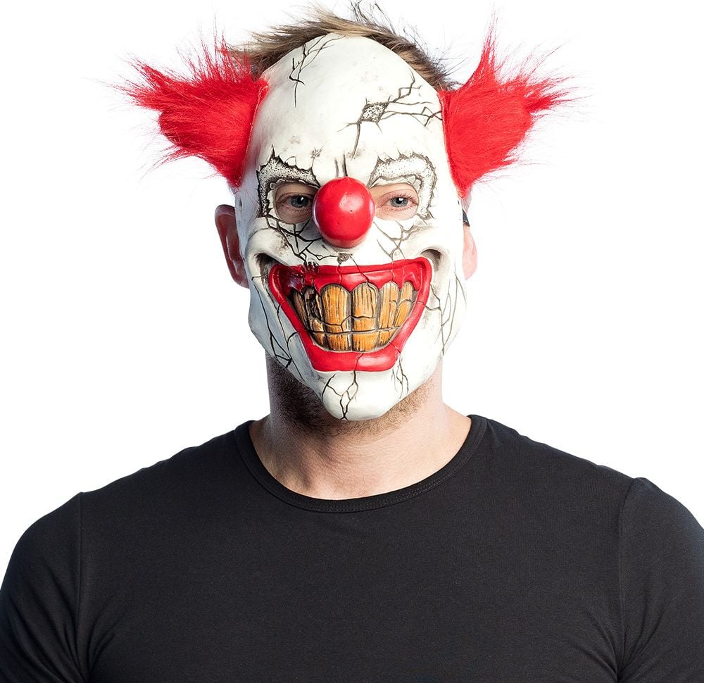 Wicked Clown Latex Gezichtsmasker halloween