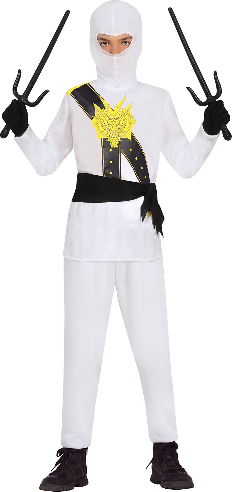 Witte Ninja Outfit Kind