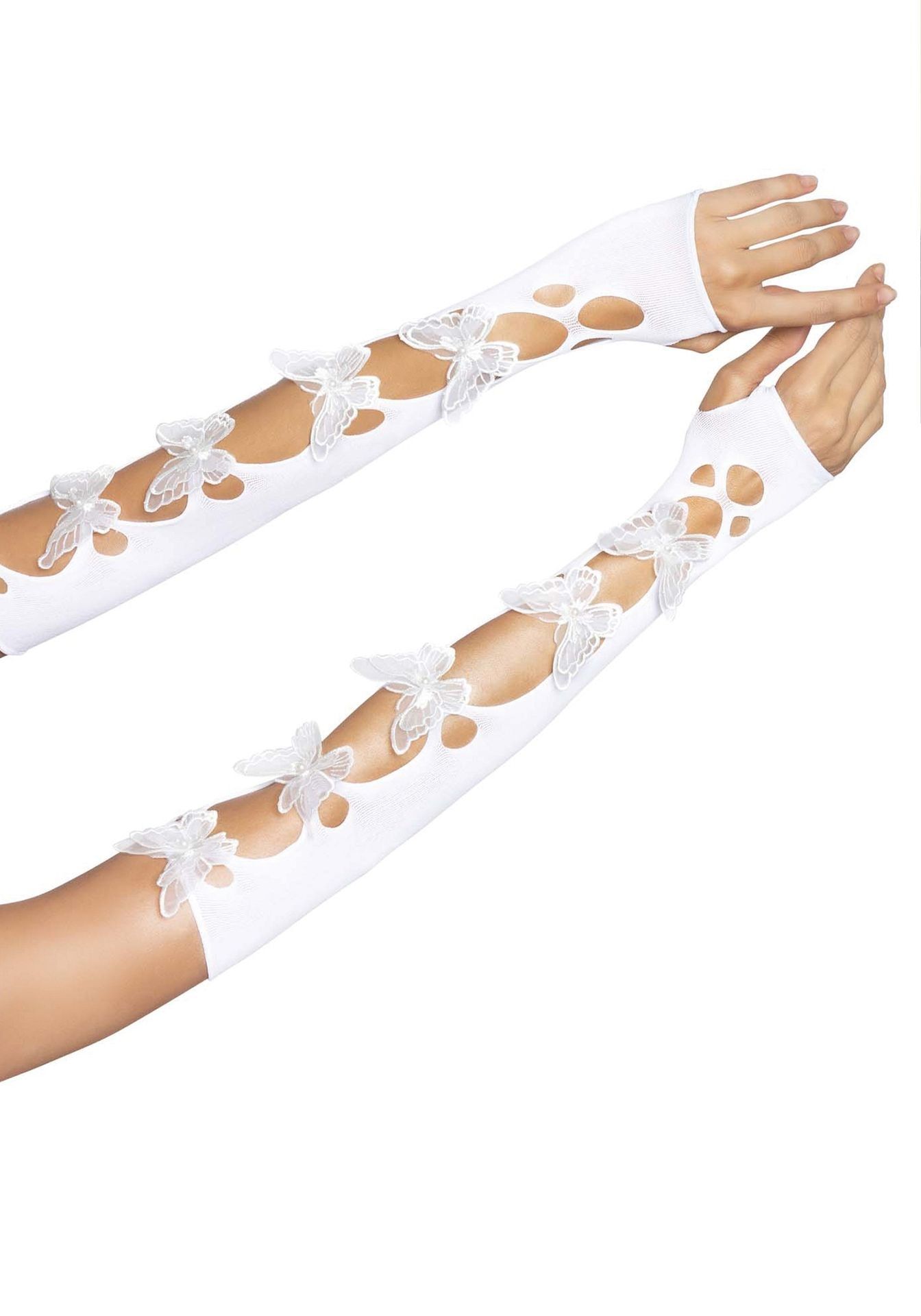 Witte vlinder Armwarmers dames