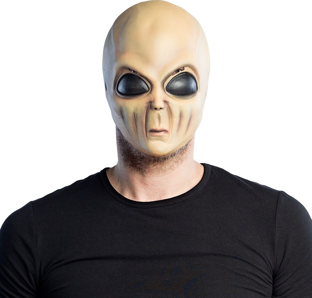 Wrinkly alien latex hoofdmasker halloween