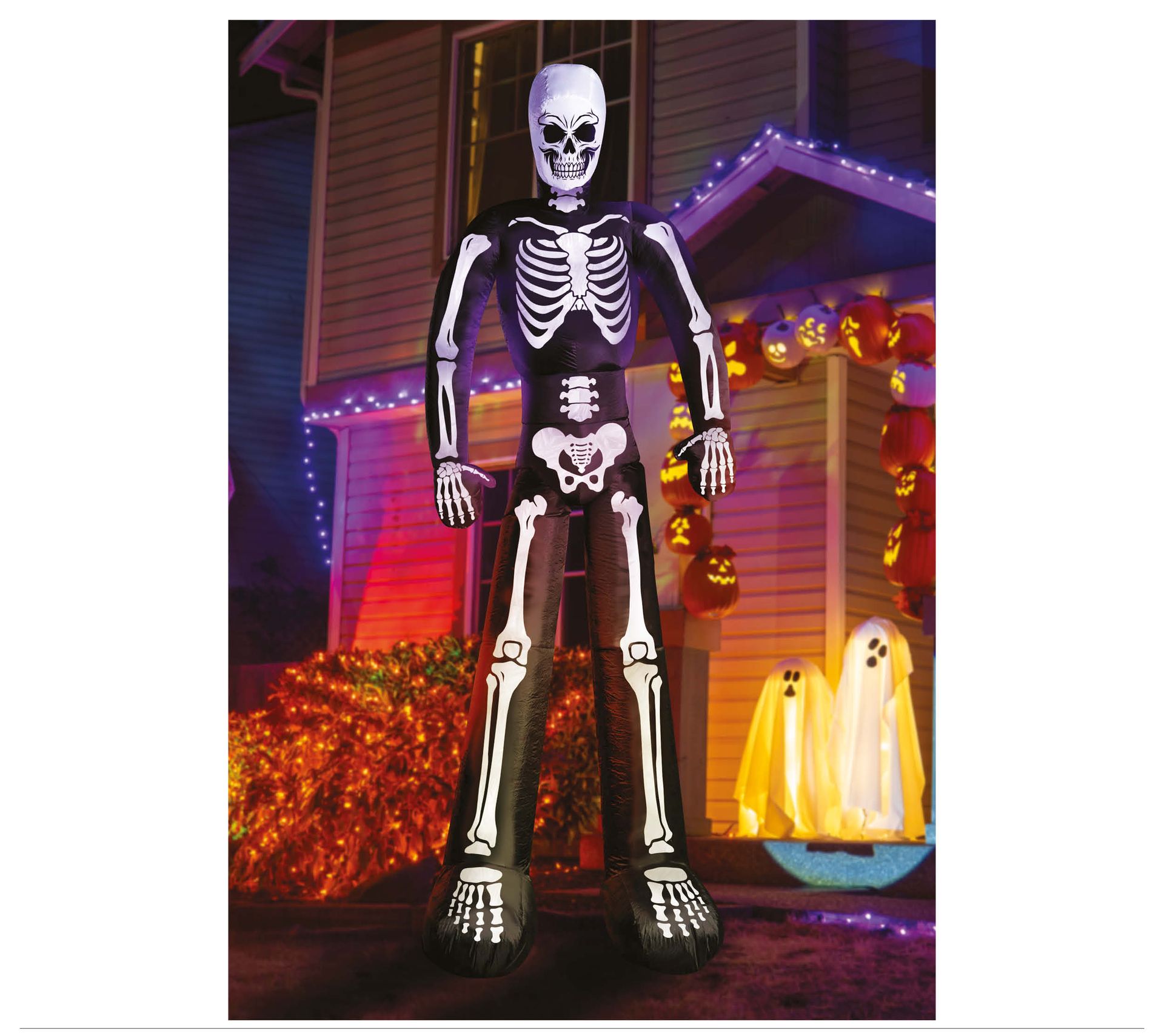 XL Halloween skelet opblaasbaar 200CM