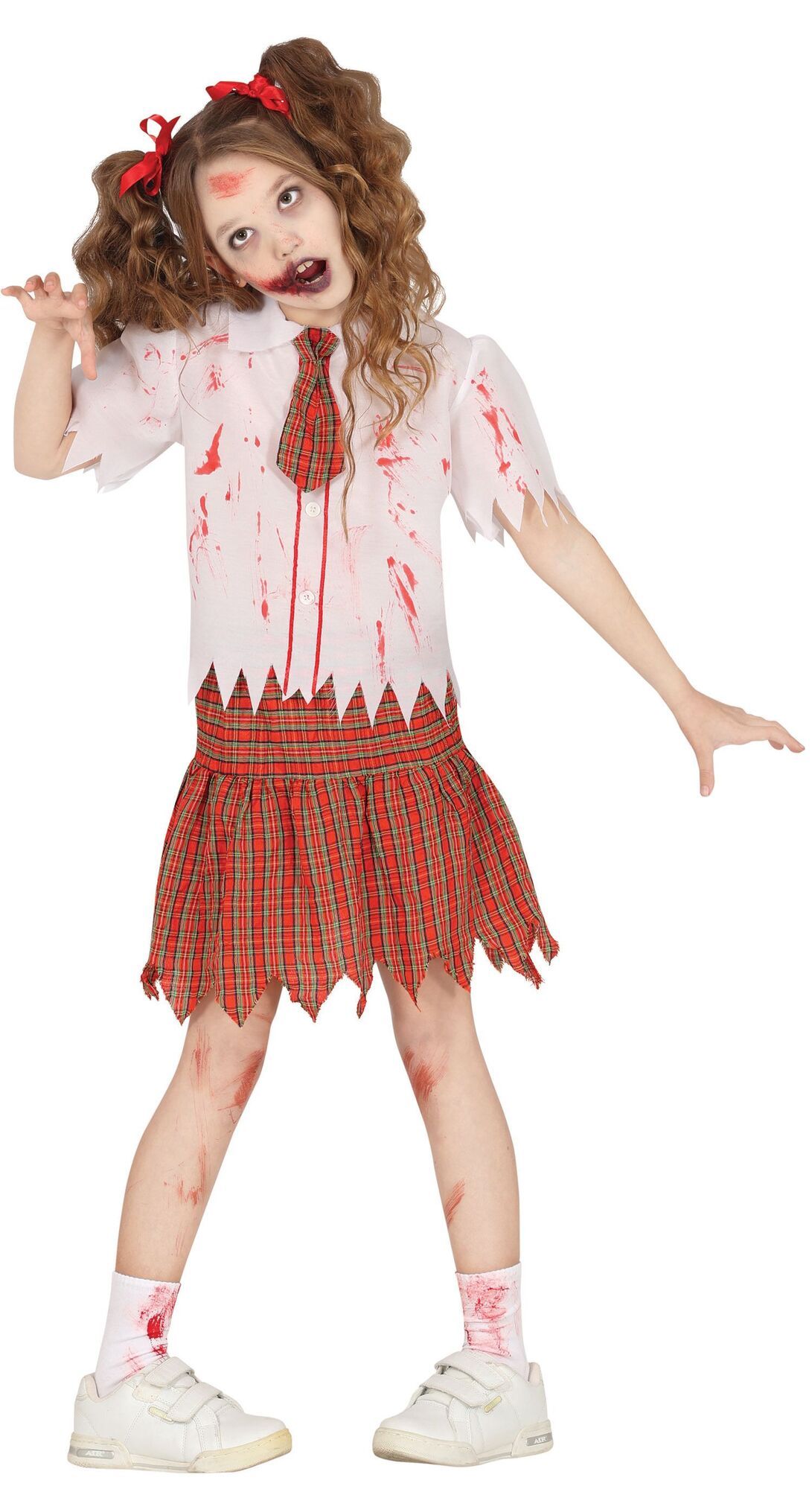 Zombie student jurk halloween kind