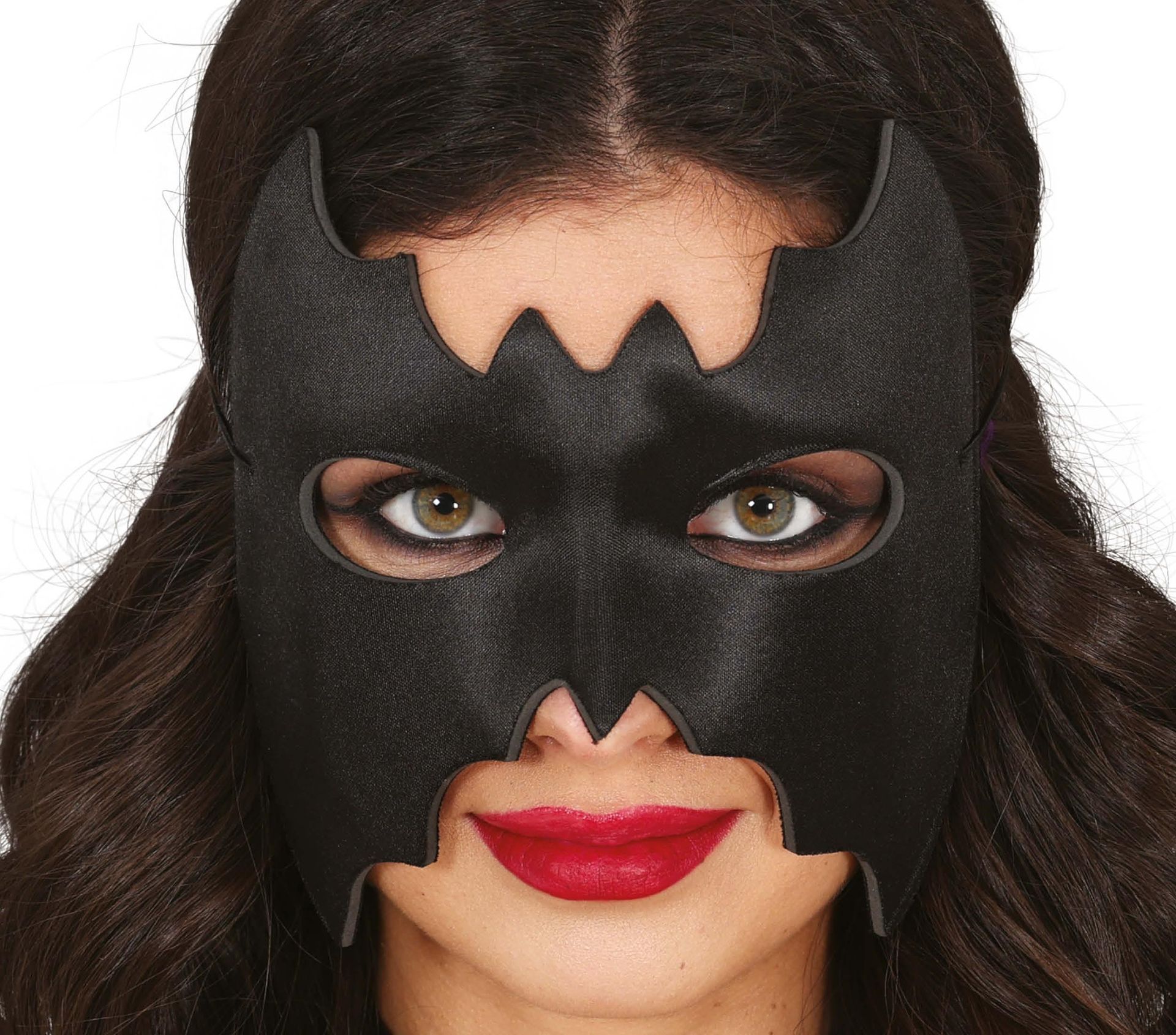 Zwart vleermuis batman masker