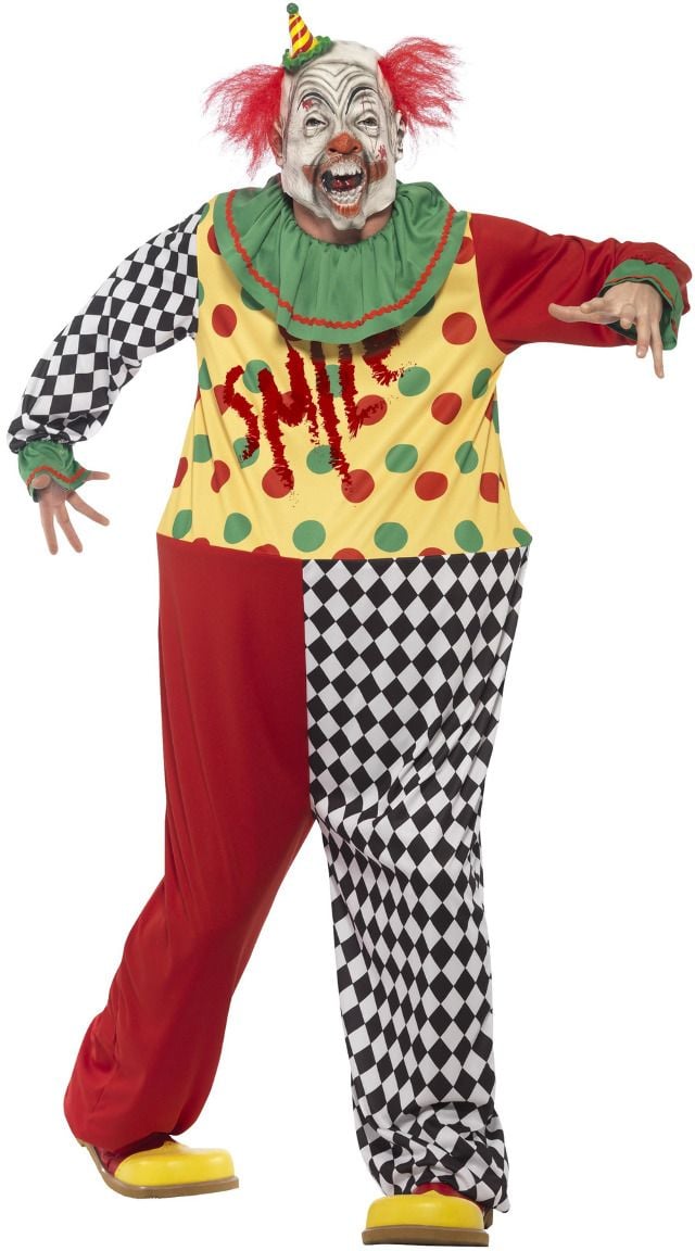 Zwarte horrow clown outfit